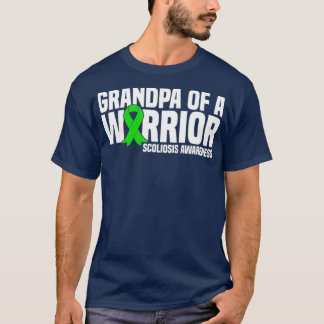 Camiseta Abuelo de conciencia de la escoliosis guerrera