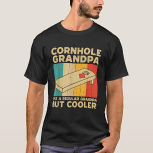 Camiseta Abuelo de Cornhole Divertido Gráfico Vintage de Co