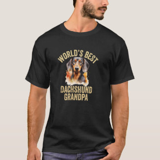 Camiseta Abuelo de Dachshund Perro Wiener Doxie Gr Mejor de