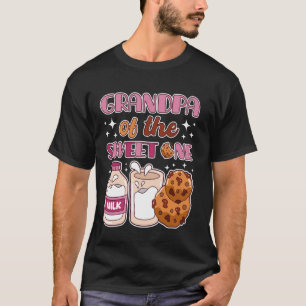 Camiseta Abuelo de Dulce Uno Galletas y Leche 1er Cumpleaño