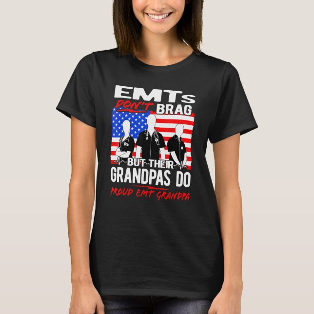 Camiseta Abuelo de EMT orgulloso de los hombres - Abuelo de (Anverso)