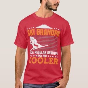 Camiseta Abuelo de esquí sólo muy frío Gratuito de esquí