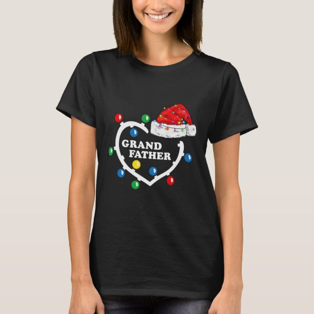 Camiseta Abuelo De Feliz Navidad Red Santa Hat Xmas (Anverso)