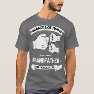 Camiseta Abuelo de gemelos Fiesta de Invitación bebé gemelo