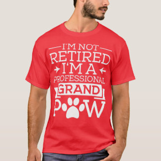 Camiseta Abuelo de Grand Paw Regalos de Abuelo Perro Lover 