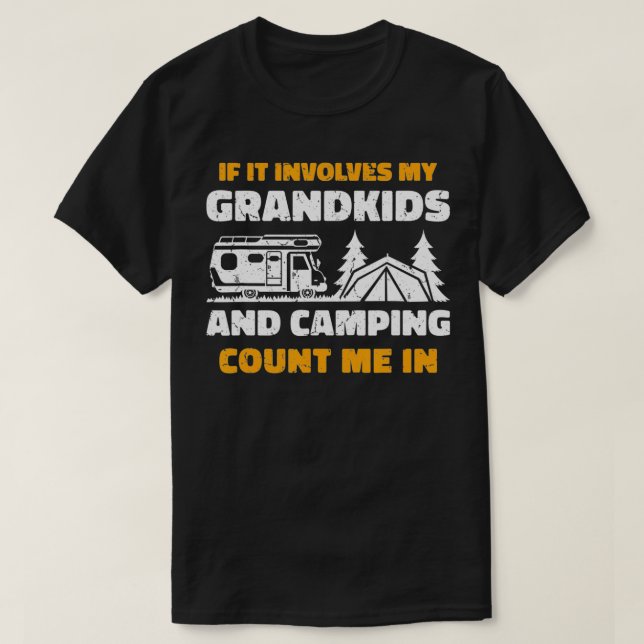 Camiseta Abuelo de Guay Camping1  (Diseño del anverso)