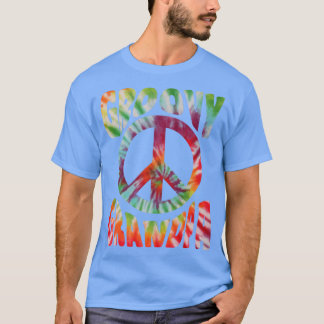Camiseta Abuelo de Hippie Tie Dye Vintage