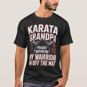 Camiseta Abuelo de Karate apoyando a mi guerrero Karate Gra