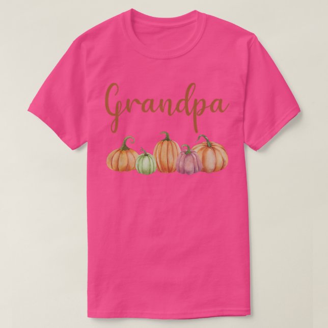 Camiseta Abuelo de la Calabaza Pequeña Primer cumpleaños ot (Diseño del anverso)