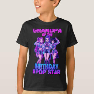 Camiseta Abuelo de la cumpleañera estrella de K-pop música 