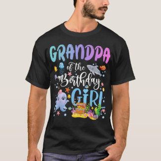 Camiseta Abuelo De La Cumpleañera Pez De Mar Océano