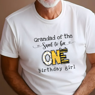 Camiseta Abuelo de la Cumpleaños tan dulce para ser uno 