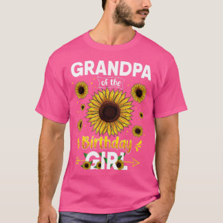Camiseta Abuelo De La Familia Chica Fiesta Girasol