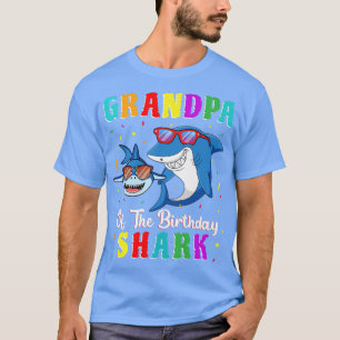 Camiseta Abuelo De La Familia De Cumpleaños De Los Tiburone