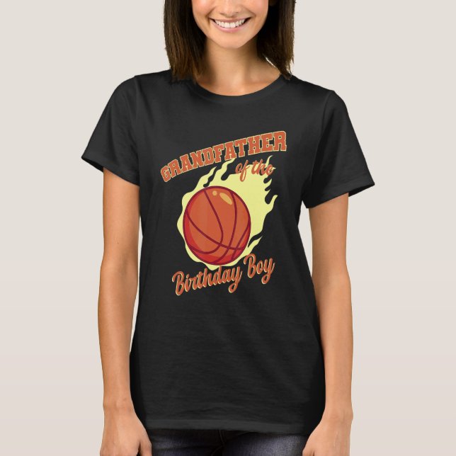 Camiseta Abuelo De La Familia Nacida De Baloncesto (Anverso)