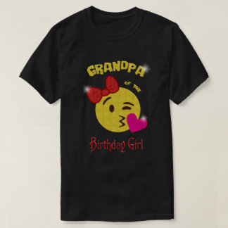 Camiseta Abuelo de la fiesta de cumpleaños de la emoji del