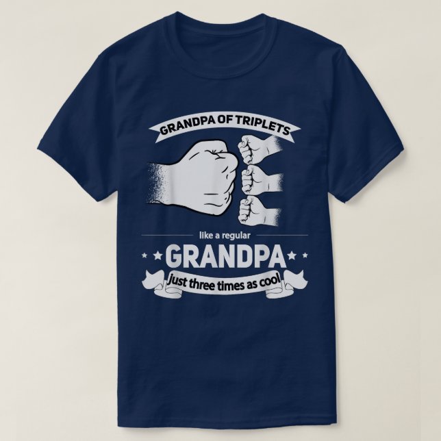 Camiseta Abuelo de la Invitación Triplets  (Diseño del anverso)