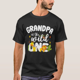 Camiseta Abuelo de la jungla de Safari de cumpleaños de un