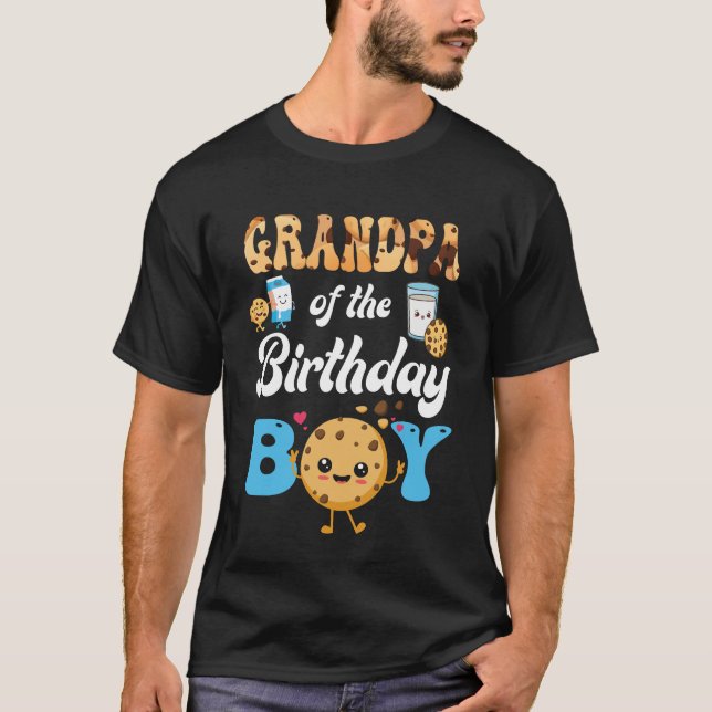 Camiseta Abuelo De La Leche Y Las Galletas De Cumpleaños 1ª (Anverso)