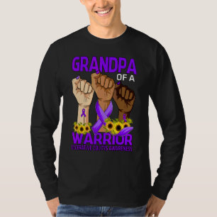 Camiseta Abuelo De La Mano De Un Guerrero Con Colitis Ulcer