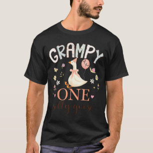 Camiseta Abuelo de La Primera Cumpleañera Silly Goose