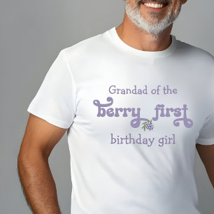 Camiseta Abuelo de la primera cumpleaños de la hada de la p
