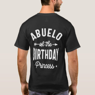 Camiseta Abuelo De La Princesa De Cumpleaños