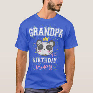 Camiseta Abuelo de la princesa de cumpleaños Cute Panda Bea
