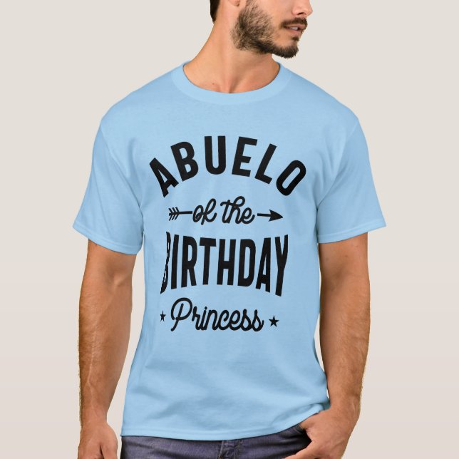 Camiseta Abuelo De La Princesa De Cumpleaños | Regalo del a (Anverso)