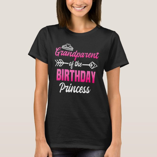 Camiseta Abuelo De La Princesa Nacida Fiesta Bday Ce (Anverso)