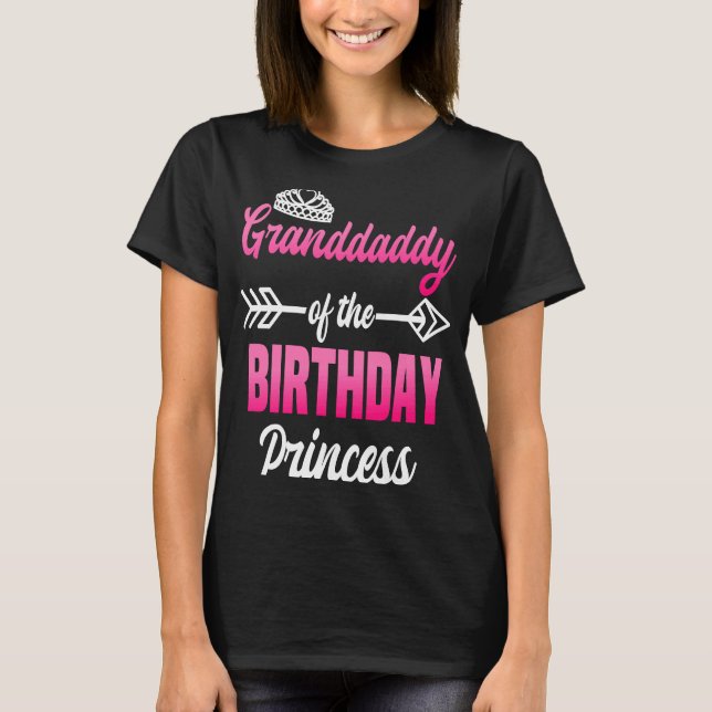 Camiseta Abuelo de la Princesa Nacida Fiesta Bday Cel (Anverso)