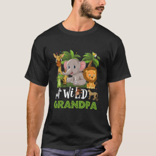 Camiseta Abuelo de la Selva Safari de Cumpleaños del Zool