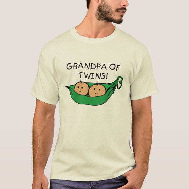 Camiseta Abuelo de la vaina de los gemelos (Anverso)