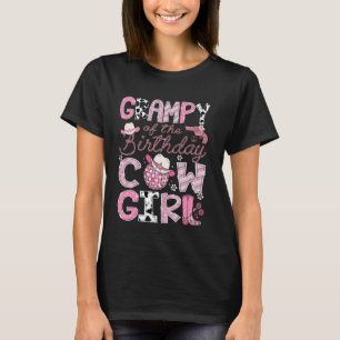 Camiseta Abuelo de la vaquera de cumpleaños Disco Rodeo Ros