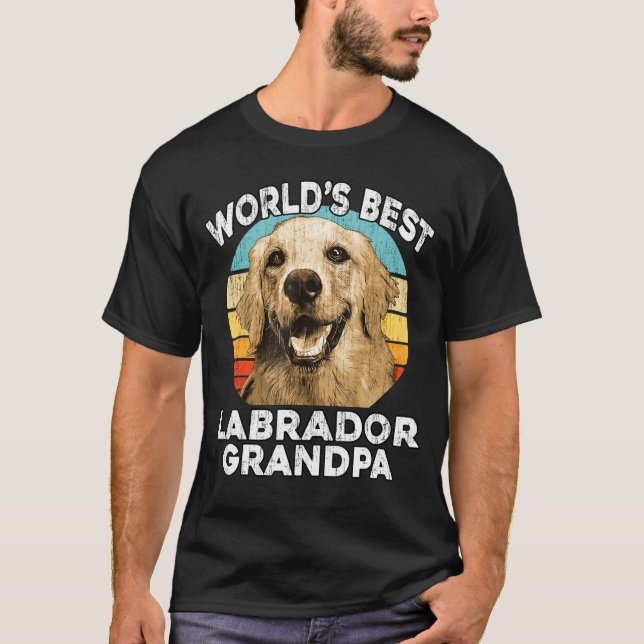 Camiseta Abuelo de Labrador - Mejor Resto de Perro Abuelo d (Anverso)