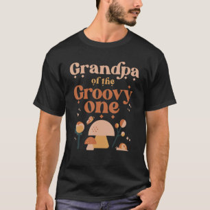 Camiseta Abuelo De Los Groovy Un Boho Primer Cumpleaños H