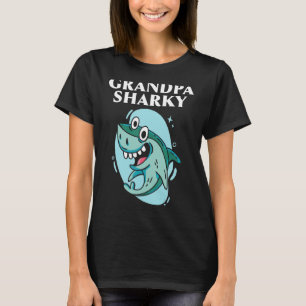 Camiseta Abuelo de los hombres abuelo Sharky abuelo de los 