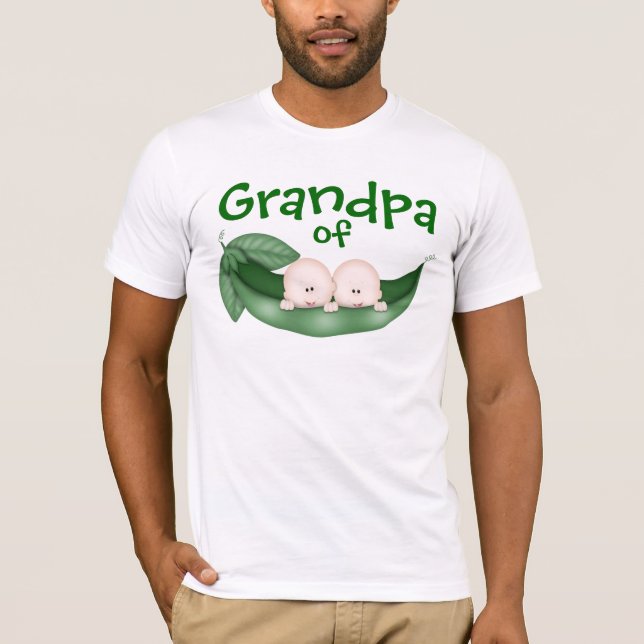 Camiseta Abuelo de los niños gemelos (Anverso)
