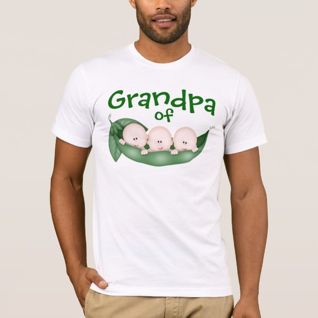 Camiseta Abuelo de los niños trillizos (Anverso)