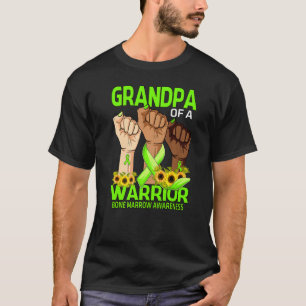 Camiseta Abuelo De Mano De Un Guerrero De La Médula Ósea Su