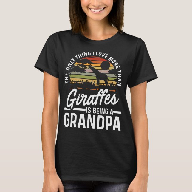 Camiseta Abuelo de Mens Giraffe (Anverso)