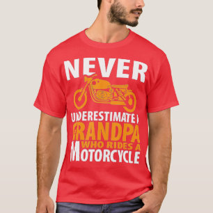 Camiseta Abuelo de motocicleta que viaja en bicicleta: rega