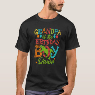Camiseta Abuelo De Nacimiento Rawr Rex Dinosaur