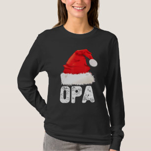 Camiseta Abuelo de Navidad Sombrero de Santa Navidad Famili