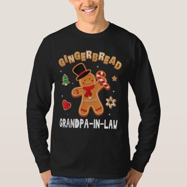 Camiseta Abuelo de pan de jengibre en la ley Feliz Navidad (Anverso)