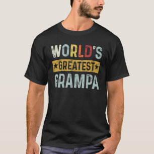 Camiseta Abuelo de papá, el mejor abuelo del mundo de la mo