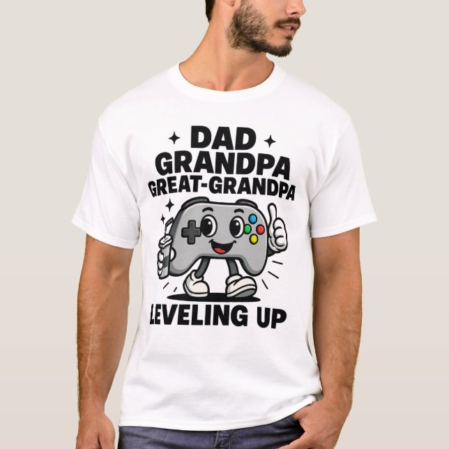 Camiseta Abuelo de papá: Levántate (Anverso)