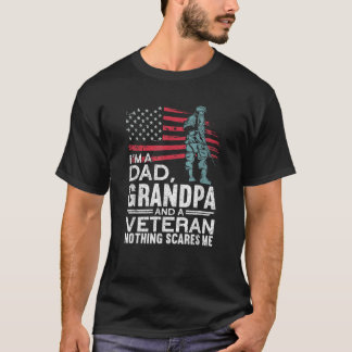 Camiseta Abuelo De Papá Noel Y Un Veterano Orgulloso Americ