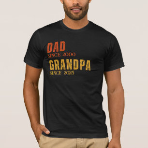 Camiseta Abuelo de papá personalizado desde año Personaliza