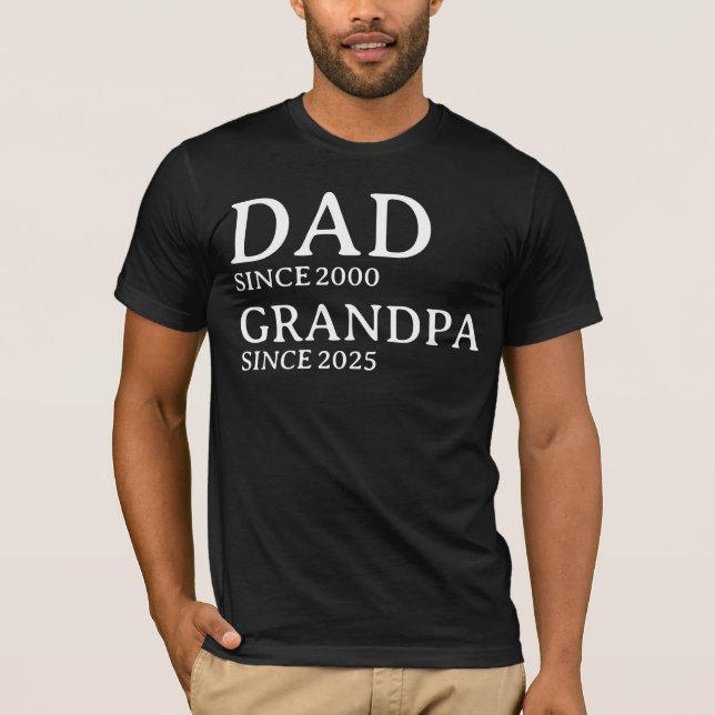 Camiseta Abuelo de papá personalizado desde Personalizado d (Anverso)